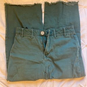 Vintage wide leg cropped pants